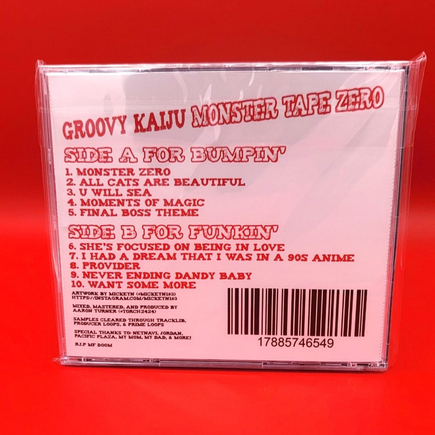 Groovy Kaiju: Monster Tape Zero (SIGNED CD)