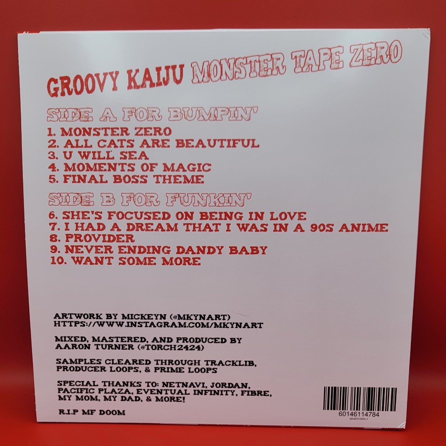Groovy Kaiju: Monster Tape Zero (SIGNED Vinyl)